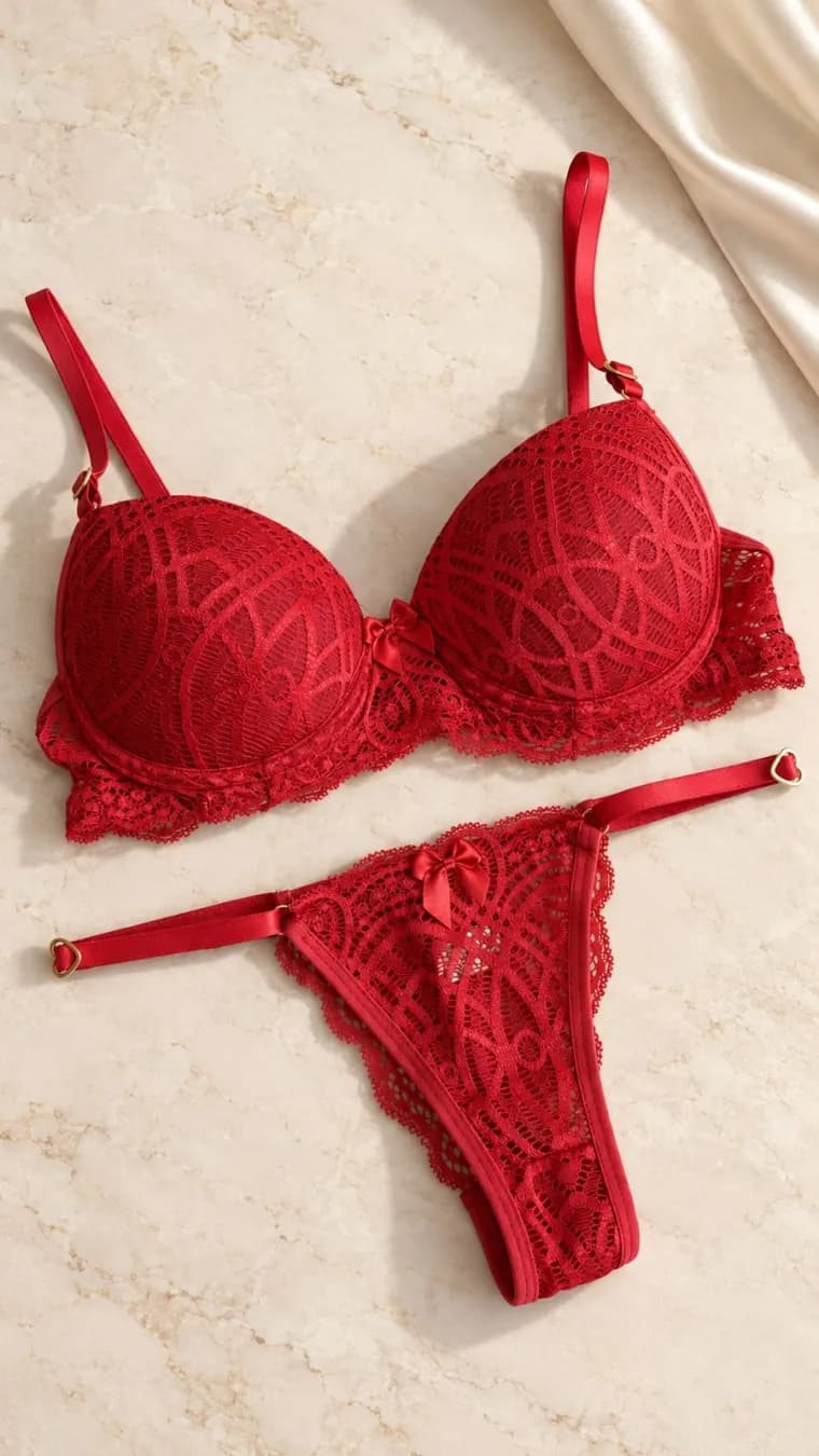 Conjunto com Bojo Rendado Marilia, foto 4