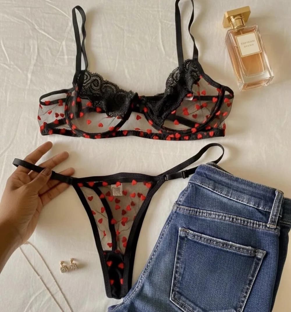 Conjunto coração sem bojo com aro, foto 4