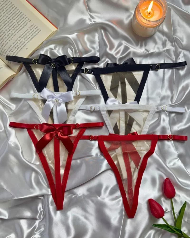 Calcinha Regulavel de Tule Celina