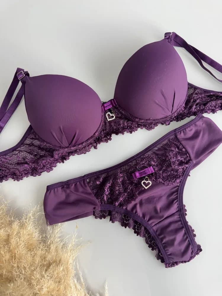 Conjunto Pingente Coracao Briela 3