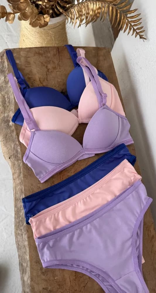 Conjunto Menina Moca C Bojo Liso E Estampado 7
