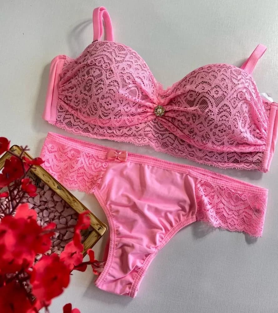 Conjunto Tomara Que Caia Alcinha Ultra Luxo Briela Chiclete