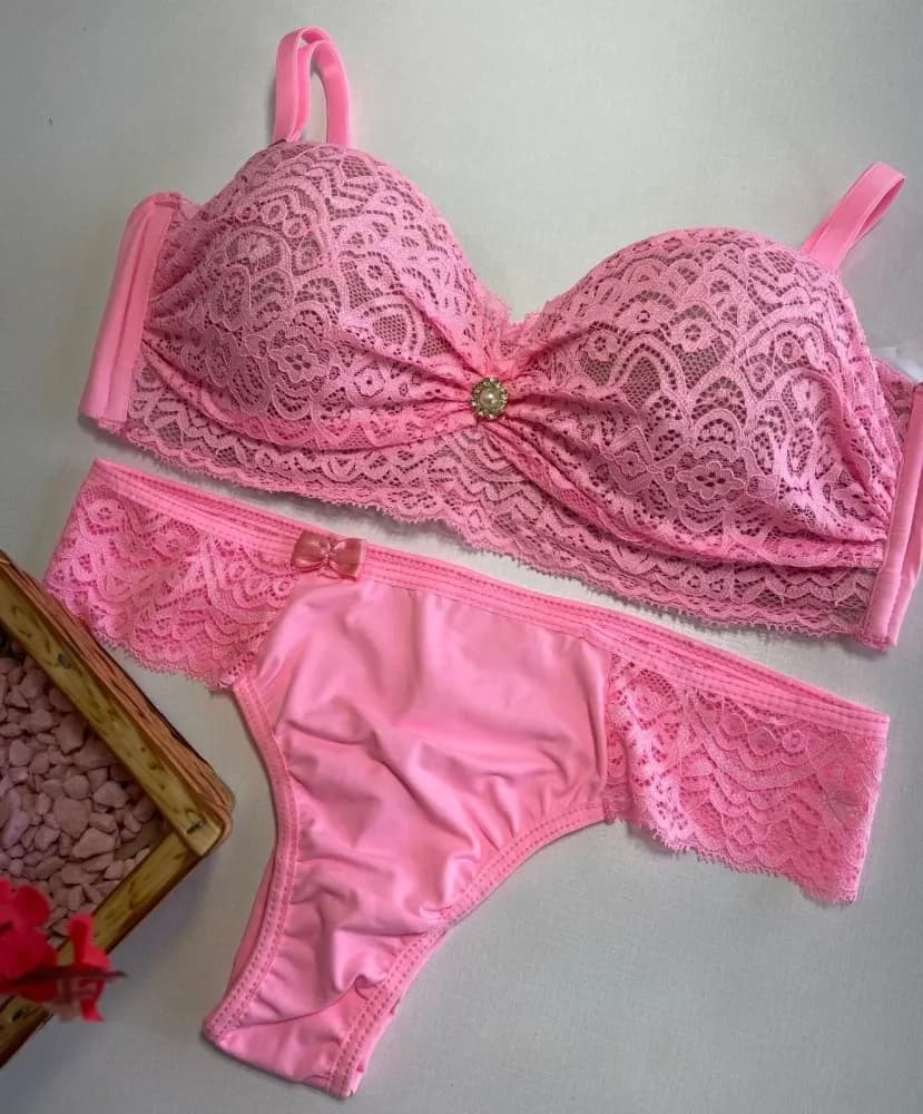 Conjunto Tomara Que Caia Alcinha Ultra Luxo Briela Chiclete 1