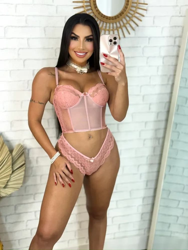 Corselet De Renda Calcinha 13