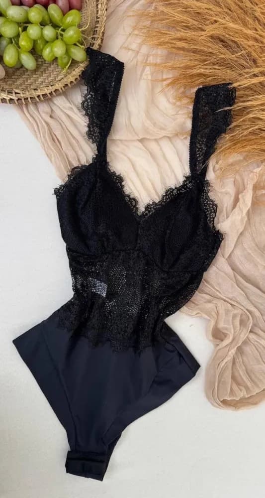 Body S Bojo Ultraluxo Jessy Tecido Microfibra E Renda Cilios 10