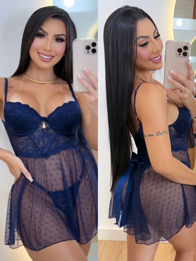 Camisola C Bojo Tuane Calcinha Modelo Sexy Bem Curtinha 1