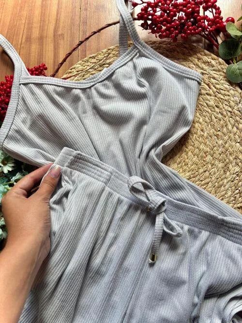 Pijama Canelado Plus Com Bolso 7